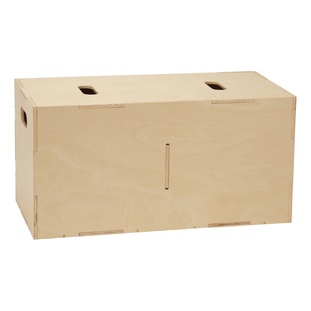 Multifunktsionaalne kasepuidust hoiukast Cube Storage Long