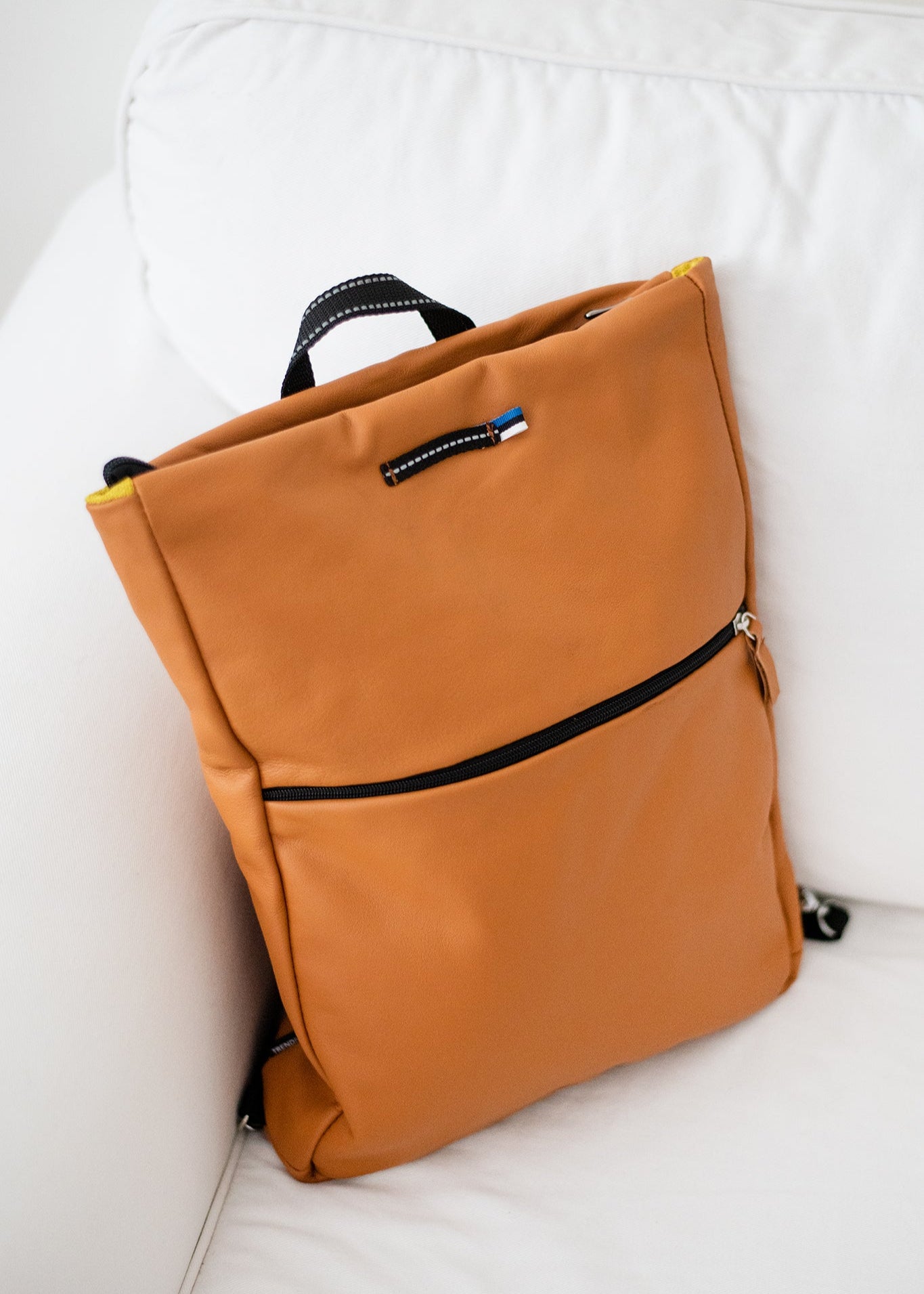 Barbara Leather Backpack - Calvados