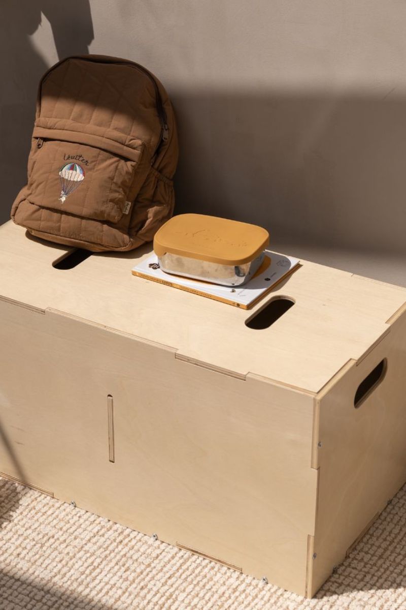 Multifunktsionaalne kasepuidust hoiukast Cube Storage Long