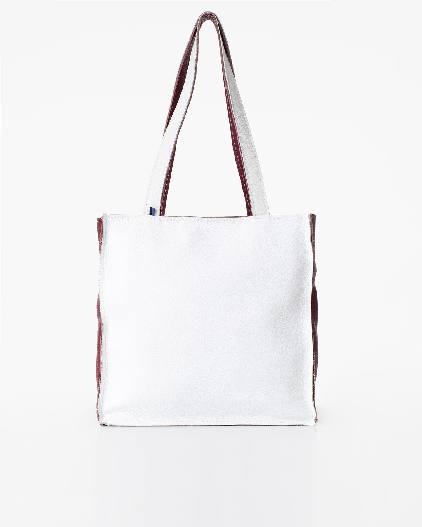 Folk 2 leather tote bag/handbag - White