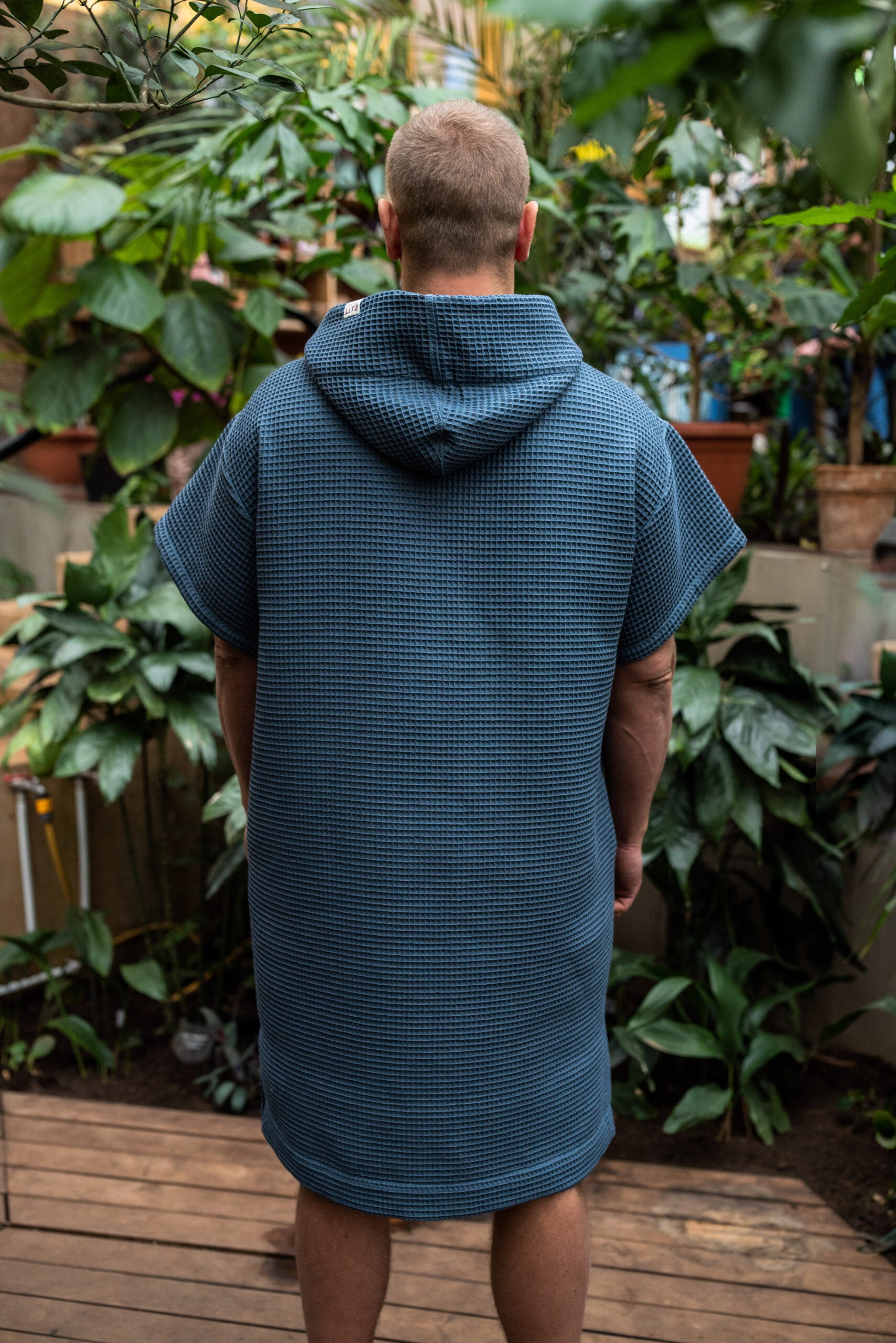 Surf Poncho - Cotton Waffle