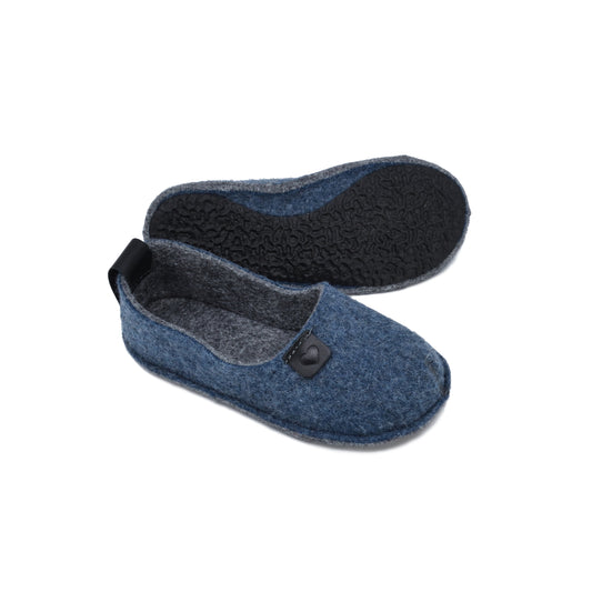 Öko-Toku Children's Slippers Made from Recycled Plastic Bottles - Blue