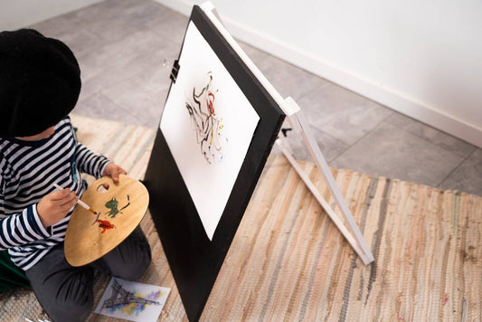 Wooden Chalkboard Easel for Kids