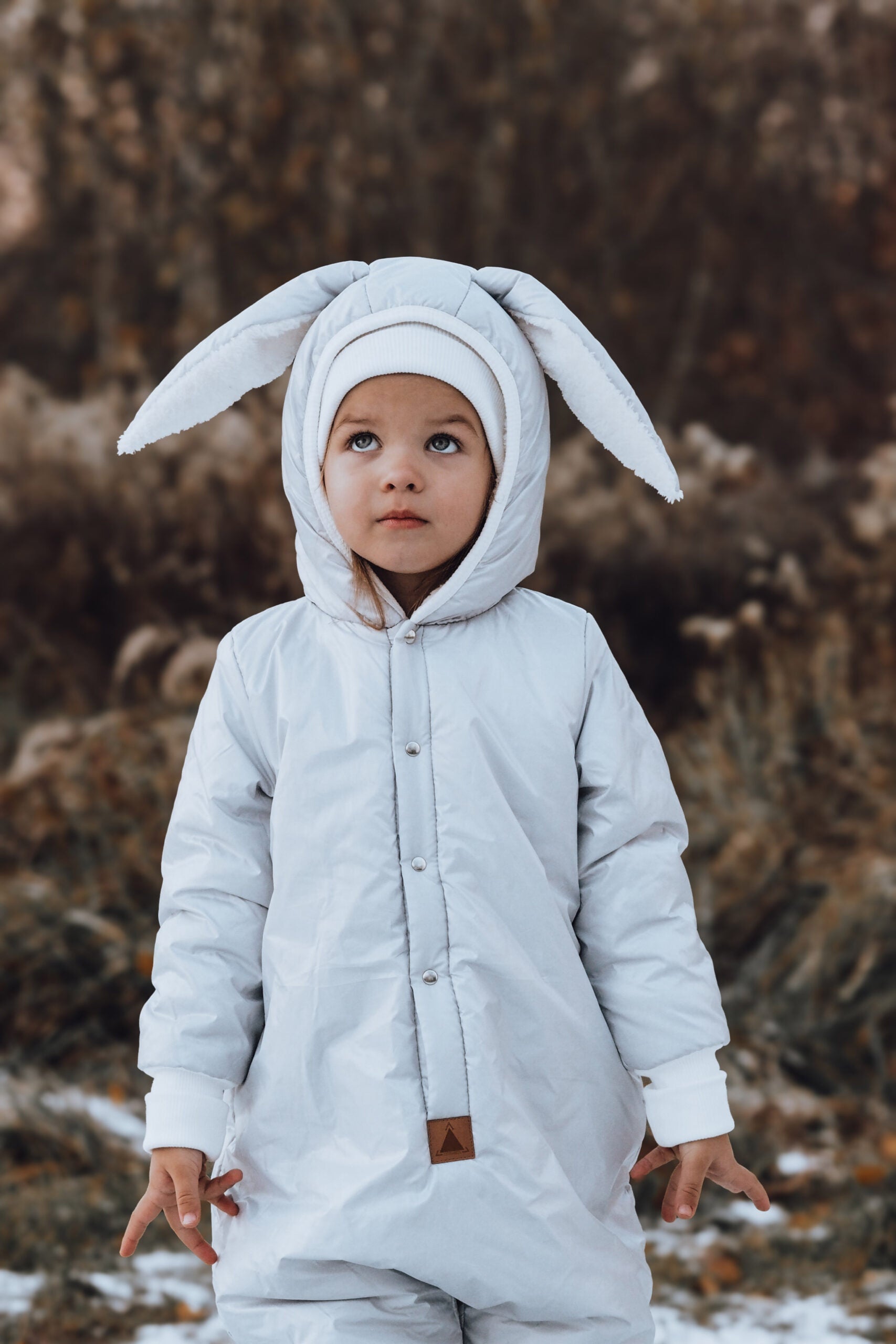 Winter Jumpsuit with Teddy Lining for Babies and Kids - Rabbit