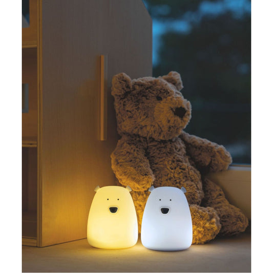  Set of 2 Mini Bear Lights - White and Arctic Blue